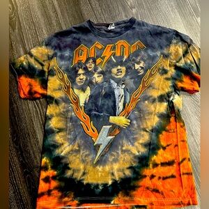 AC/DC Tie-Dye Men’s T shirt - Size Large
